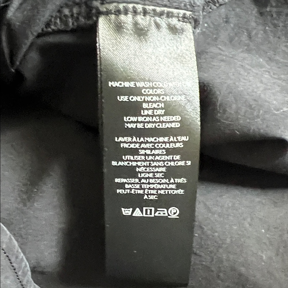Anthropologie puff sleeve Embroidered Black Top sz LP - Picture 7 of 9